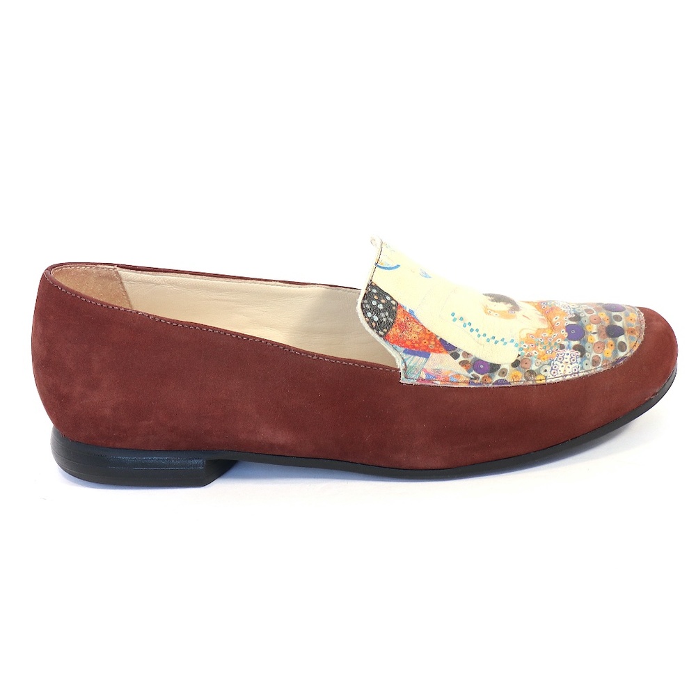 Wearable art loafers w/Gustav Klimt reproduction - Picture 8 of 10